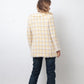 Chanel Cruise 2004 butter yellow and white tweed jacket
