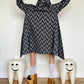 Jean-Paul Lespagnard black and white unlined bouclé coat with hood