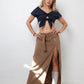 Angelo Tarlazzi 90's navy bolero jacket / cape