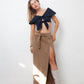 Jean Charles de Castelbajac 90's velvet beige maxi skirt with leopard lining