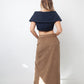 Jean Charles de Castelbajac 90's velvet beige maxi skirt with leopard lining