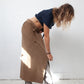 Jean Charles de Castelbajac 90's velvet beige maxi skirt with leopard lining