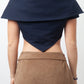 Angelo Tarlazzi 90's navy bolero jacket / cape
