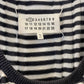 Maison Martin Margiela SS 2012 distressed knit striped navy and white dress