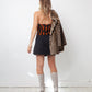 Kenzo 90's striped brown and black halter top