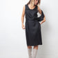 Ann Demeulemeester FW 1998 "4 holes" midnight wrap dress