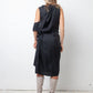 Ann Demeulemeester FW 1998 "4 holes" midnight wrap dress