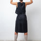 Ann Demeulemeester FW 1998 "4 holes" midnight wrap dress