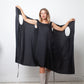 Ann Demeulemeester FW 1998 "4 holes" midnight wrap dress