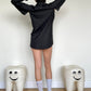 Jean-Paul Lespagnard grey transformable blazer with open armpits