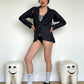 Jean-Paul Lespagnard grey transformable blazer with open armpits