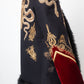 Roberto Cavalli Fall 2016 runway military jacket with golden snake embroideries