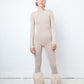 Prada 2000's beige knit body hugging jumpsuit