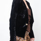 Balmain Fall 2012 black velvet dévoré Fabergé pattern blazer