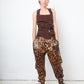Jean Paul Gaultier 90's brown cargo harness top with multiple pockets and open back