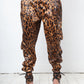 Dolce & Gabbana 2000's satin leopard print cargo pants