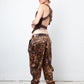 Dolce & Gabbana 2000's satin leopard print cargo pants