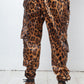 Dolce & Gabbana 2000's satin leopard print cargo pants