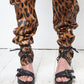 Ann Demeulemeester chunky heel platform black sandals with leather straps size 38