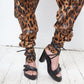 Ann Demeulemeester chunky heel platform black sandals with leather straps size 38
