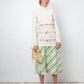 Nina Ricci 2000's cream slashed wool sweater