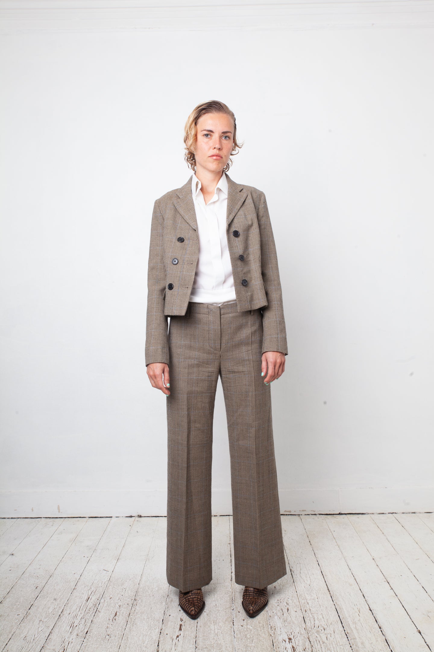Margiela 90's white deconstructed cotton shirt