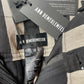 Ann Demeulemeester 2010's linen striped black and grey capri pants