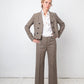 Chloé 2000's wool plaid grey pantsuit