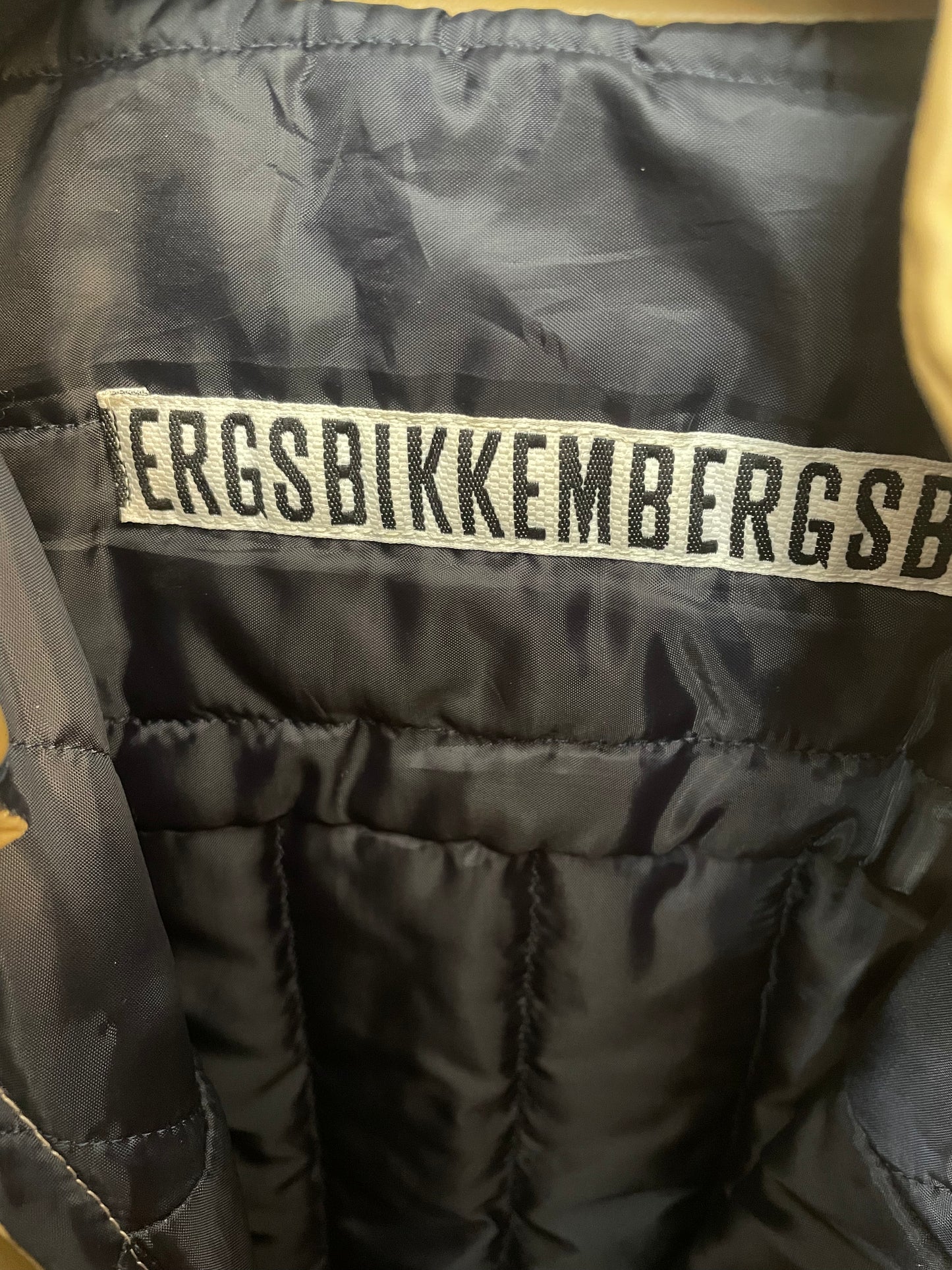Dirk Bikkembergs 2000's vinyl cognac  racer jacket