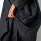 Issey Miyake 90's grey maxi wrinkled paper dress