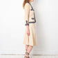 Chanel 1970's Haute Couture cream and navy skirt suit
