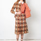 Chanel haute couture 1970's red tweed three piece skirt set