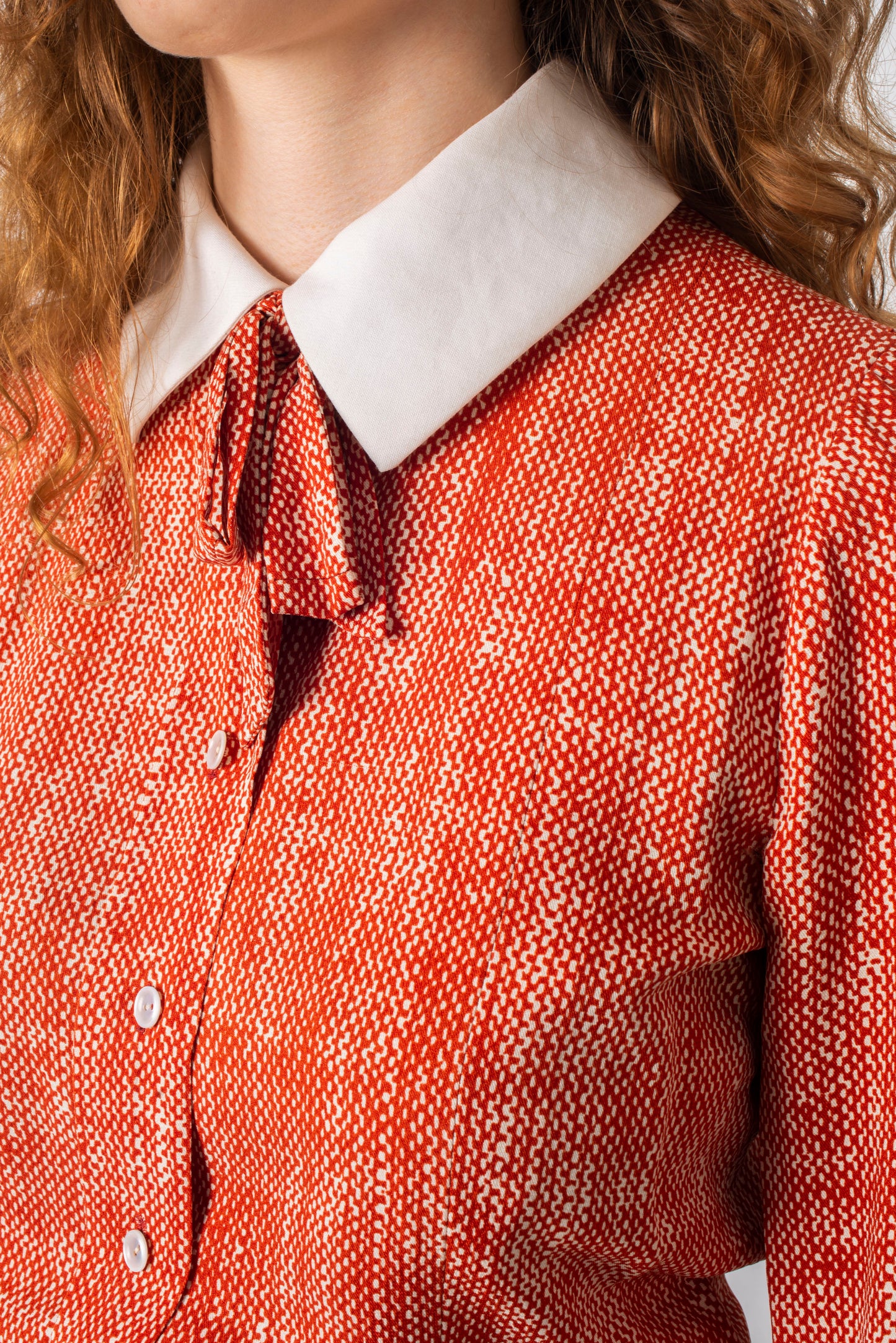 Chanel haute couture 1970's red tweed three piece skirt set