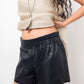 Sylvie Schimmel 2000's black leather shorts