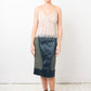 Stella McCartney 2000's green silk midi pencil skirt