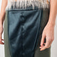 Stella McCartney 2000's green silk midi pencil skirt