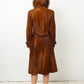 Dolce & Gabbana 2000's calf hair duffle coat with marmot fur collar