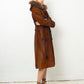 Dolce & Gabbana 2000's calf hair duffle coat with marmot fur collar