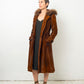 Dolce & Gabbana 2000's calf hair duffle coat with marmot fur collar