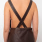 Sylvie Schimmel 90's brown leather apron dress