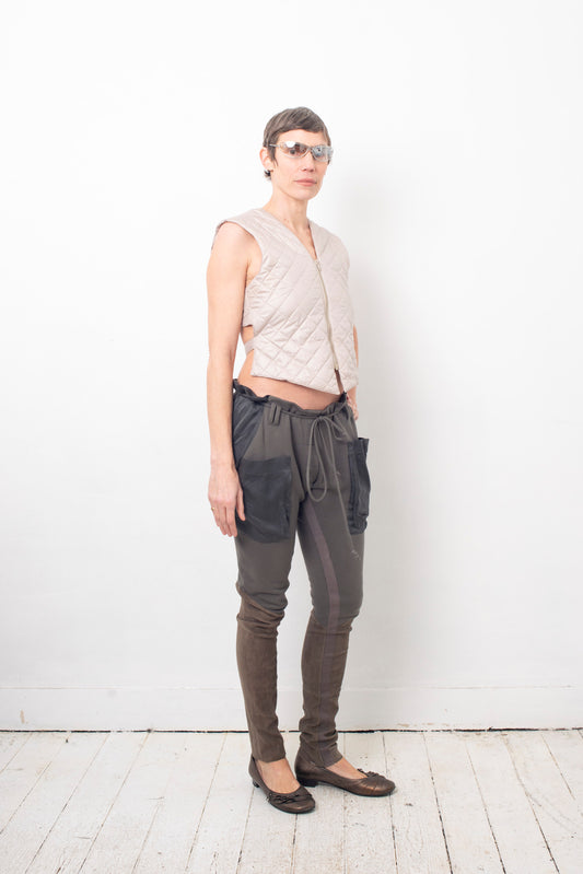 Haider Ackermann 2010's cotton and satin cargo legging trousers