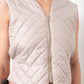 Helmut Lang 1990 silver quilted sleeveless vest with open back