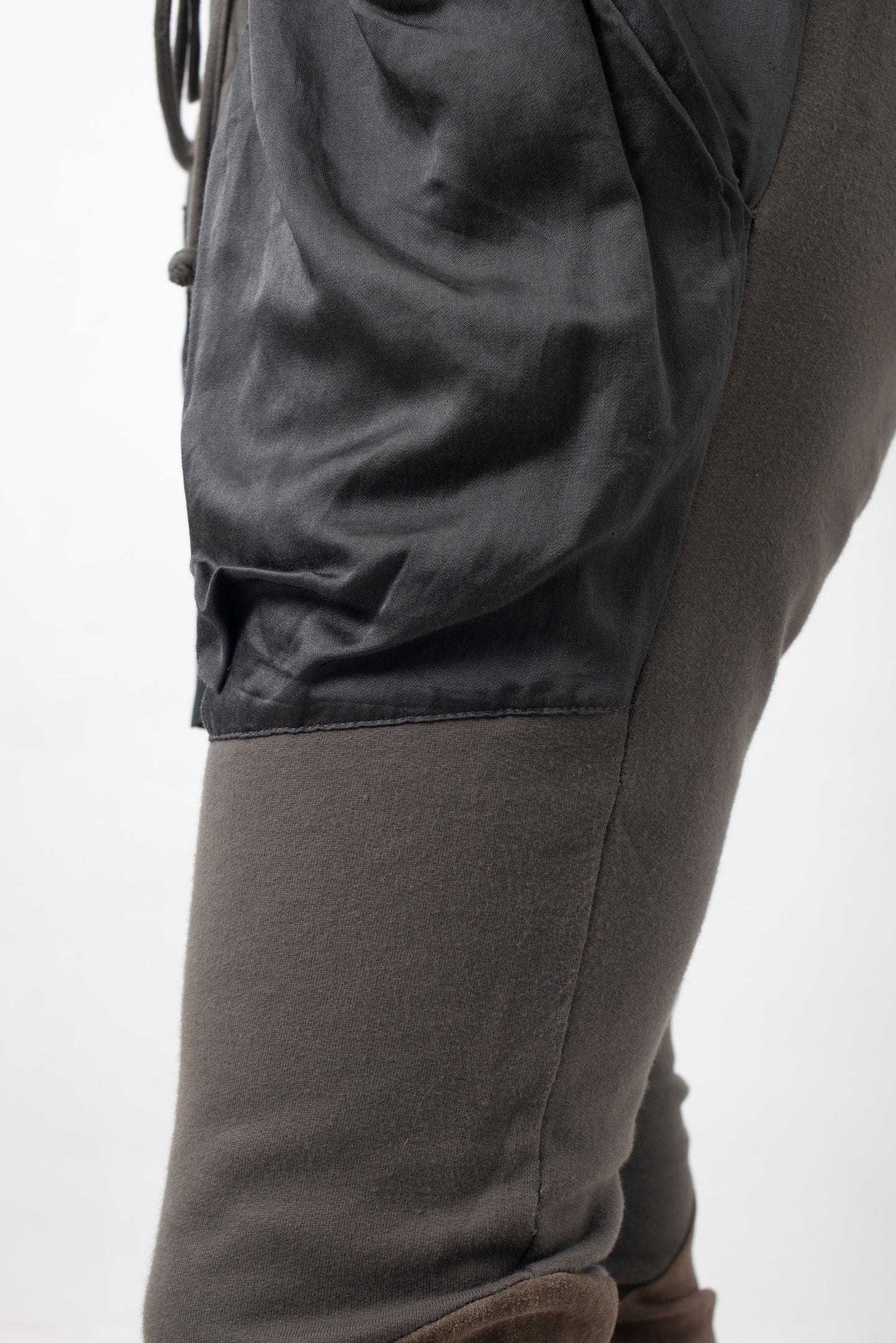 Haider Ackermann 2010's cotton and satin cargo legging trousers