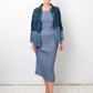 Sylvie Schimmel 2000's suede and denim patchwork jacket