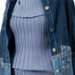 Sylvie Schimmel 2000's suede and denim patchwork jacket