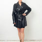 Irina Kha 90's black leather jacket with belt