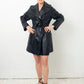 Irina Kha 90's black leather jacket with belt