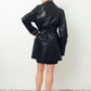 Irina Kha 90's black leather jacket with belt