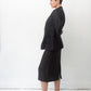 Yohji Yamamoto 90's black linen skirt suit