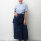 Issey Miyake 80's royal blue cotton sculptural wrap skirt